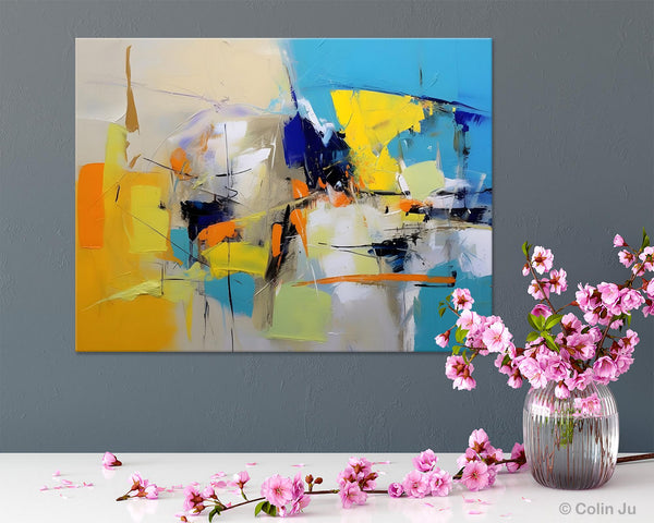 Simple Modern Abstract Art, Hand Painted Canvas Art, Original Wall Art Paintings, Modern Paintings for Living Room, Buy Paintings Online-Grace Painting Crafts