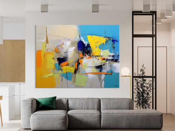 Simple Modern Abstract Art, Hand Painted Canvas Art, Original Wall Art Paintings, Modern Paintings for Living Room, Buy Paintings Online-Grace Painting Crafts