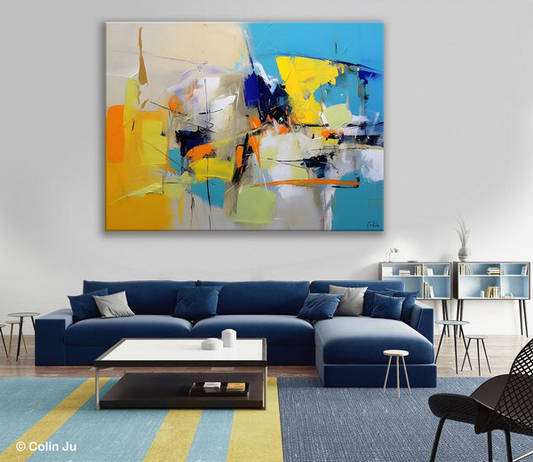 Simple Modern Abstract Art, Hand Painted Canvas Art, Original Wall Art Paintings, Modern Paintings for Living Room, Buy Paintings Online-Grace Painting Crafts