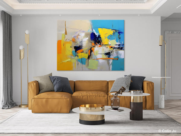 Simple Modern Abstract Art, Hand Painted Canvas Art, Original Wall Art Paintings, Modern Paintings for Living Room, Buy Paintings Online-Grace Painting Crafts