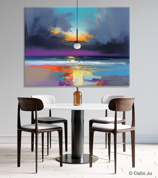 Large Landscape Canvas Paintings, Buy Art Online, Living Room Abstract Paintings, Original Landscape Abstract Painting, Simple Wall Art Ideas-Grace Painting Crafts