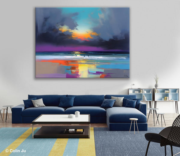 Large Landscape Canvas Paintings, Buy Art Online, Living Room Abstract Paintings, Original Landscape Abstract Painting, Simple Wall Art Ideas-Grace Painting Crafts
