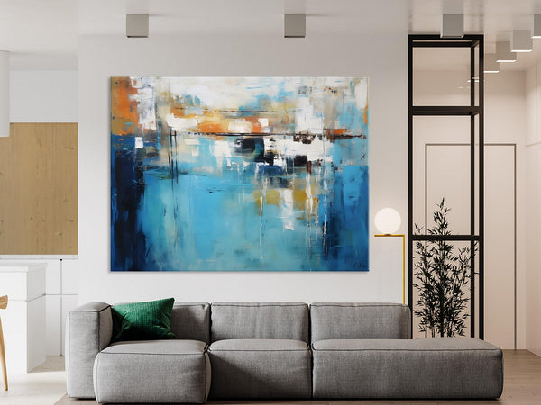 Contemporary Canvas Art, Heavy Texture Canavas Art, Original Modern Wall Paintings, Abstract Painting for Bedroom, Modern Acrylic Artwork-Grace Painting Crafts