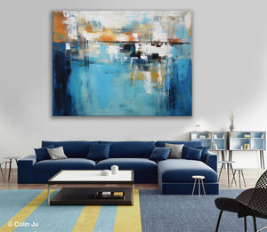 Contemporary Canvas Art, Heavy Texture Canavas Art, Original Modern Wall Paintings, Abstract Painting for Bedroom, Modern Acrylic Artwork-Grace Painting Crafts