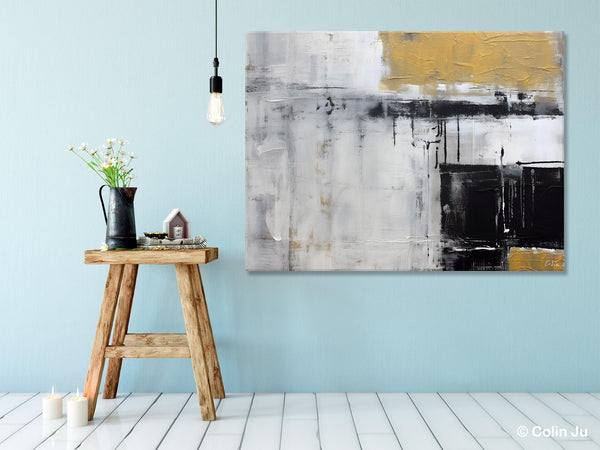 Oversized Paintings on Canvas, Large Original Abstract Wall Art, Simple Modern Art, Contemporary Acrylic Paintings, Large Canvas Paintings for Bedroom-Grace Painting Crafts