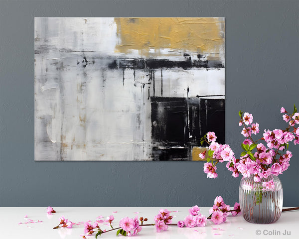 Oversized Paintings on Canvas, Large Original Abstract Wall Art, Simple Modern Art, Contemporary Acrylic Paintings, Large Canvas Paintings for Bedroom-Grace Painting Crafts