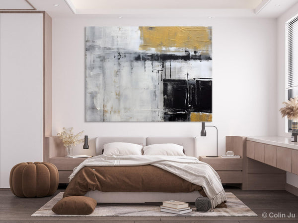 Oversized Paintings on Canvas, Large Original Abstract Wall Art, Simple Modern Art, Contemporary Acrylic Paintings, Large Canvas Paintings for Bedroom-Grace Painting Crafts