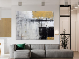 Oversized Paintings on Canvas, Large Original Abstract Wall Art, Simple Modern Art, Contemporary Acrylic Paintings, Large Canvas Paintings for Bedroom-Grace Painting Crafts
