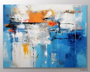 Abstract Paintings Behind Sofa, Acrylic Paintings for Bedroom, Hand Painted Canvas Art, Original Canvas Wall Art, Buy Paintings Online-Grace Painting Crafts