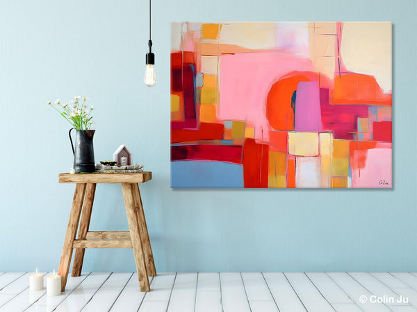 Living Room Abstract Paintings, Hand Painted Canvas Paintings, Original Modern Wall Art Paintings, Modern Acrylic Paintings on Canvas-Grace Painting Crafts