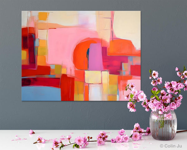 Living Room Abstract Paintings, Hand Painted Canvas Paintings, Original Modern Wall Art Paintings, Modern Acrylic Paintings on Canvas-Grace Painting Crafts