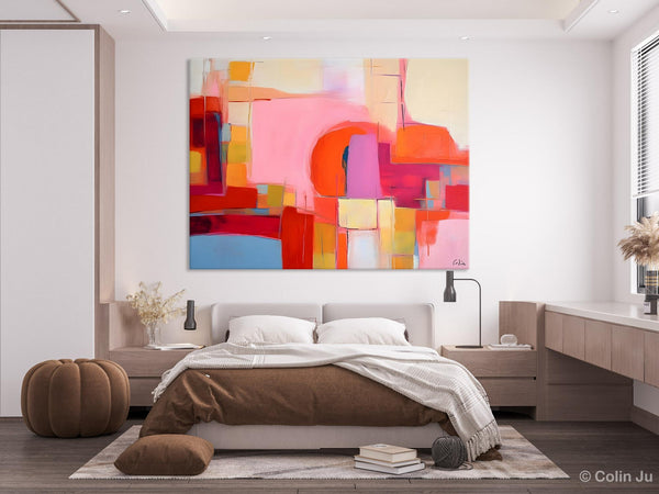 Living Room Abstract Paintings, Hand Painted Canvas Paintings, Original Modern Wall Art Paintings, Modern Acrylic Paintings on Canvas-Grace Painting Crafts