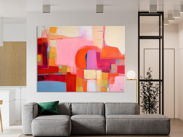 Living Room Abstract Paintings, Hand Painted Canvas Paintings, Original Modern Wall Art Paintings, Modern Acrylic Paintings on Canvas-Grace Painting Crafts