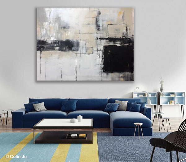 Large Wall Art Paintings, Simple Canvas Art, Simple Abstract Paintings, Contemporary Painting on Canvas, Original Canvas Wall Art for sale-Grace Painting Crafts