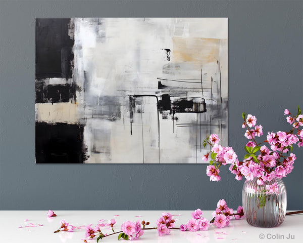 Modern Paintings for Bedroom, Living Room Wall Canvas Painting, Extra Large Abstract Artwork, Original Hand Painted Acrylic Painting-Grace Painting Crafts