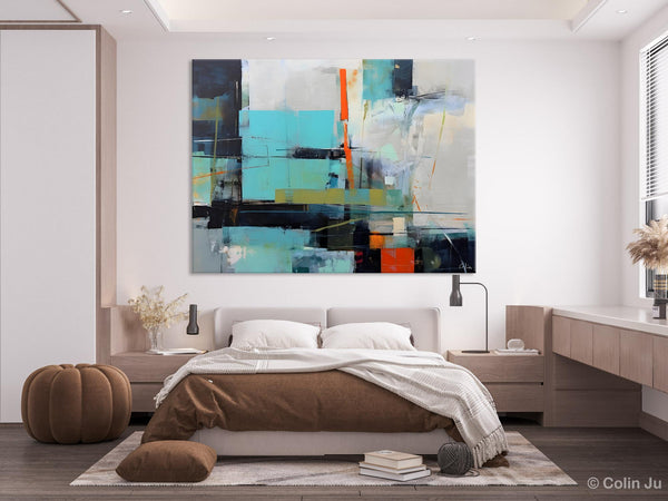 Contemporary Canvas Artwork, Large Modern Acrylic Painting, Abstract Wall Art for Dining Room, Original Hand Painted Wall Art Paintings-Grace Painting Crafts