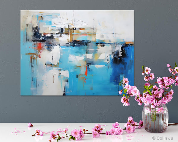Hand Painted Acrylic Painting, Abstract Wall Painting for Living Room, Modern Contemporary Artwork, Original Acrylic Paintings for Dining Room-Grace Painting Crafts