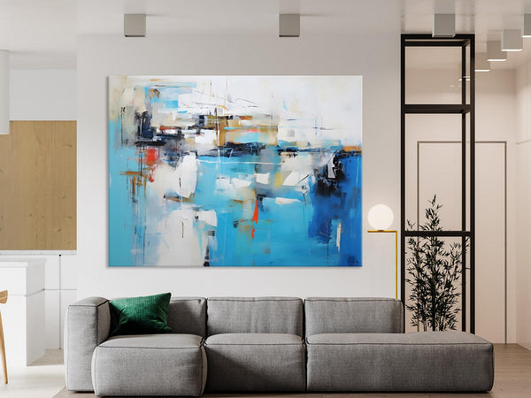 Hand Painted Acrylic Painting, Abstract Wall Painting for Living Room, Modern Contemporary Artwork, Original Acrylic Paintings for Dining Room-Grace Painting Crafts