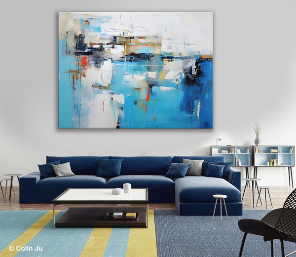 Hand Painted Acrylic Painting, Abstract Wall Painting for Living Room, Modern Contemporary Artwork, Original Acrylic Paintings for Dining Room-Grace Painting Crafts