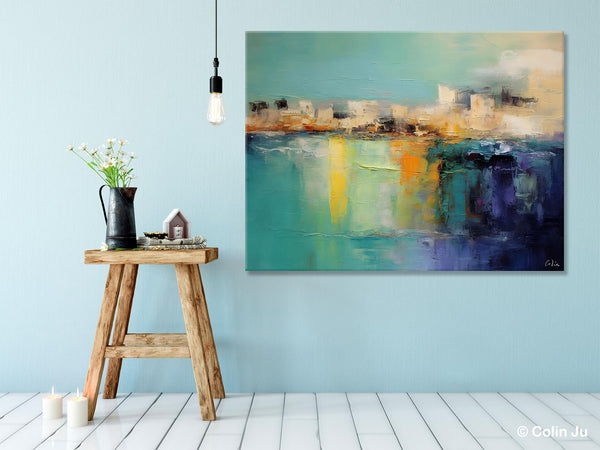 Contemporary Canvas Wall Art, Original Hand Painted Canvas Art, Acrylic Paintings Behind Sofa, Abstract Paintings for Bedroom, Buy Paintings Online-Grace Painting Crafts