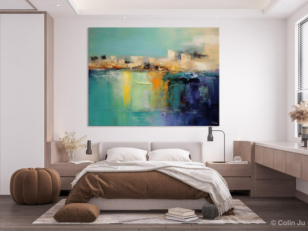 Contemporary Canvas Wall Art, Original Hand Painted Canvas Art, Acrylic Paintings Behind Sofa, Abstract Paintings for Bedroom, Buy Paintings Online-Grace Painting Crafts