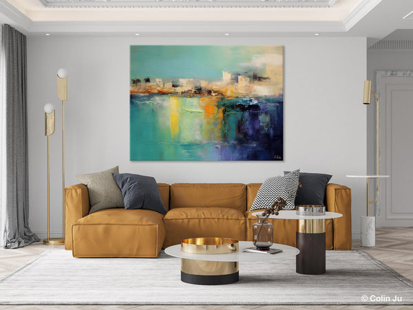 Contemporary Canvas Wall Art, Original Hand Painted Canvas Art, Acrylic Paintings Behind Sofa, Abstract Paintings for Bedroom, Buy Paintings Online-Grace Painting Crafts