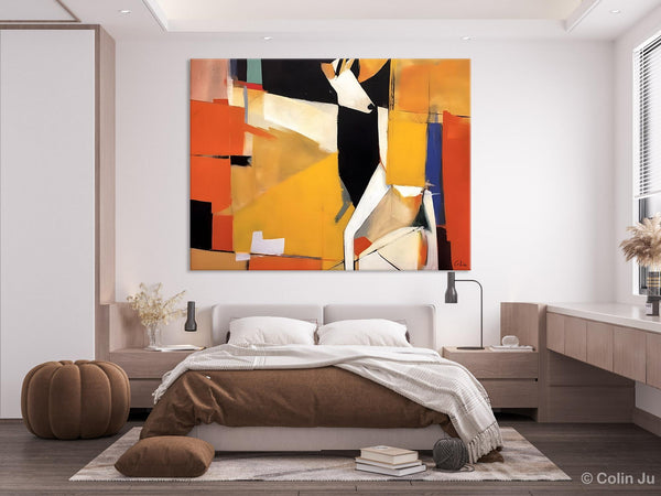 Extra Large Paintings for Living Room, Hand Painted Wall Art Paintings, Original Abstract Acrylic Painting, Abstract Wall Art for Dining Room-Grace Painting Crafts