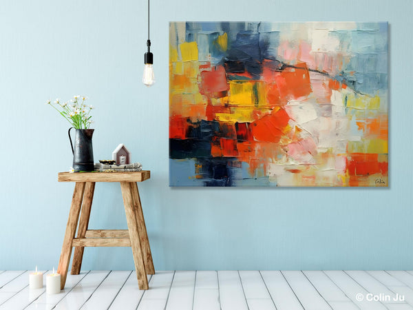 Simple Abstract Painting for Dining Room, Modern Paintings for Living Room, Original Contemporary Modern Art Paintings, Bedroom Wall Art Ideas-Grace Painting Crafts