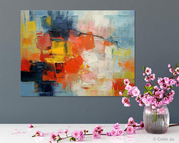 Simple Abstract Painting for Dining Room, Modern Paintings for Living Room, Original Contemporary Modern Art Paintings, Bedroom Wall Art Ideas-Grace Painting Crafts