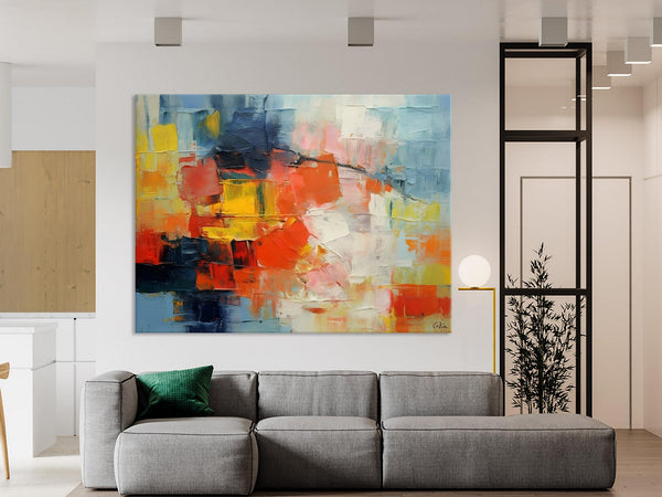 Simple Abstract Painting for Dining Room, Modern Paintings for Living Room, Original Contemporary Modern Art Paintings, Bedroom Wall Art Ideas-Grace Painting Crafts