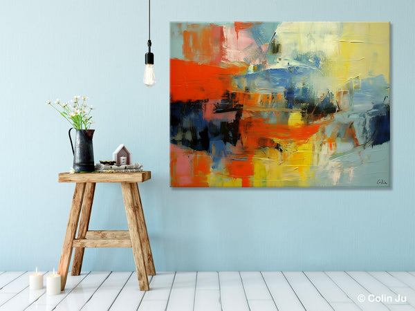 Modern Canvas Painting, Living Room Wall Art Ideas, Buy Abstract Art Online, Heavy Texture Art, Original Acrylic Painting on Canvas-Grace Painting Crafts