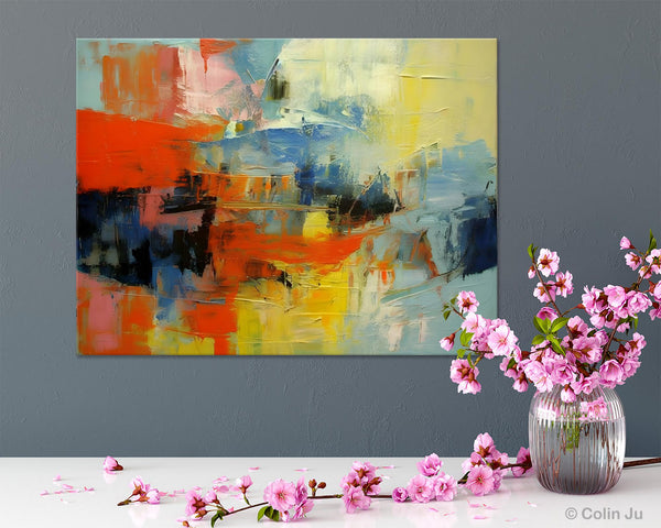 Modern Canvas Painting, Living Room Wall Art Ideas, Buy Abstract Art Online, Heavy Texture Art, Original Acrylic Painting on Canvas-Grace Painting Crafts