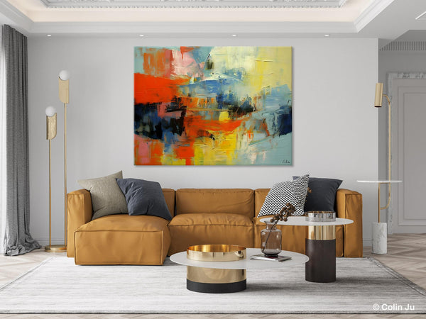 Modern Canvas Painting, Living Room Wall Art Ideas, Buy Abstract Art Online, Heavy Texture Art, Original Acrylic Painting on Canvas-Grace Painting Crafts