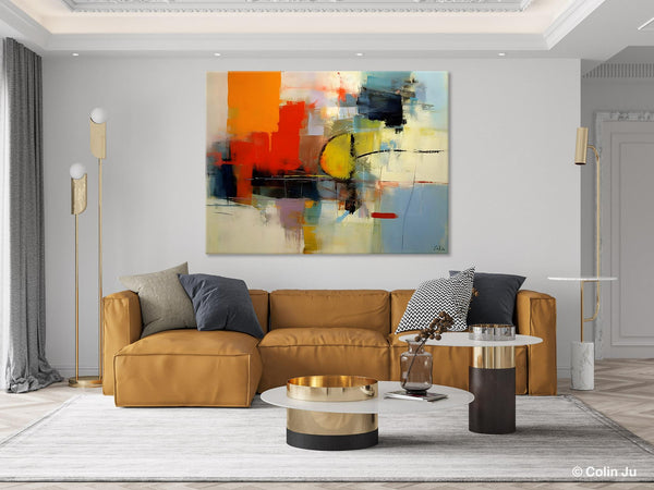 Acrylic Painting for Bedroom, Modern Canvas Painting, Palette Knife Artwork, Original Abstract Acrylic Paintings, Hand Painted Canvas Art-Grace Painting Crafts