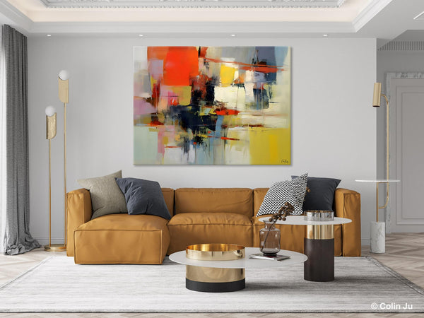 Large Acrylic Painting, Huge Paintings for Living Room, Hand Painted Wall Art Painting, Original Modern Canvas Artwork-Grace Painting Crafts