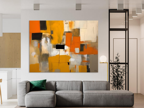 Acrylic Wall Art Painting, Acrylic Paintings for Living Room, Hand Painted Wall Painting, Simple Modern Art, Large Original Abstract Paintings-Grace Painting Crafts