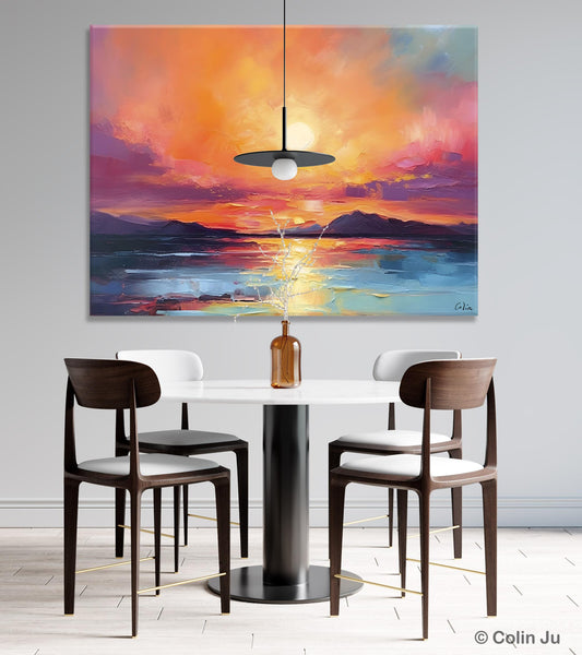 Simple Wall Art Ideas, Original Landscape Abstract Painting, Dining Room Abstract Paintings, Large Landscape Canvas Paintings, Buy Art Online-Grace Painting Crafts