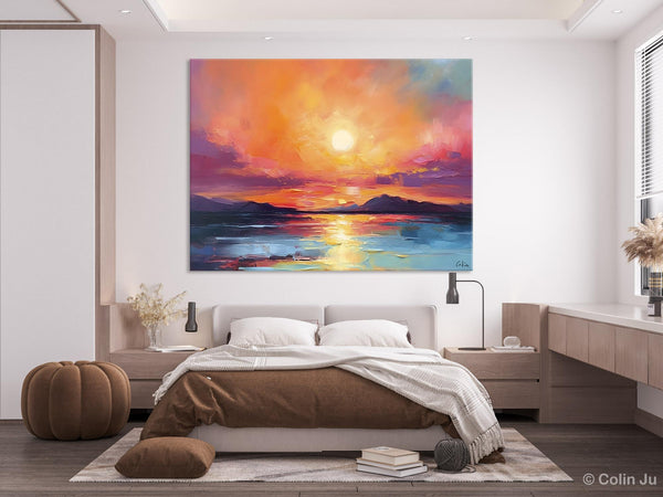 Simple Wall Art Ideas, Original Landscape Abstract Painting, Dining Room Abstract Paintings, Large Landscape Canvas Paintings, Buy Art Online-Grace Painting Crafts