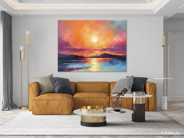 Simple Wall Art Ideas, Original Landscape Abstract Painting, Dining Room Abstract Paintings, Large Landscape Canvas Paintings, Buy Art Online-Grace Painting Crafts