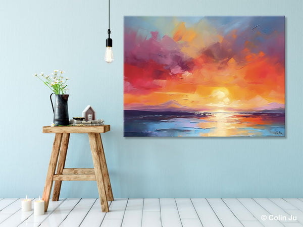 Original Abstract Wall Art, Landscape Acrylic Art, Large Abstract Painting for Living Room, Landscape Canvas Art, Hand Painted Canvas Art-Grace Painting Crafts