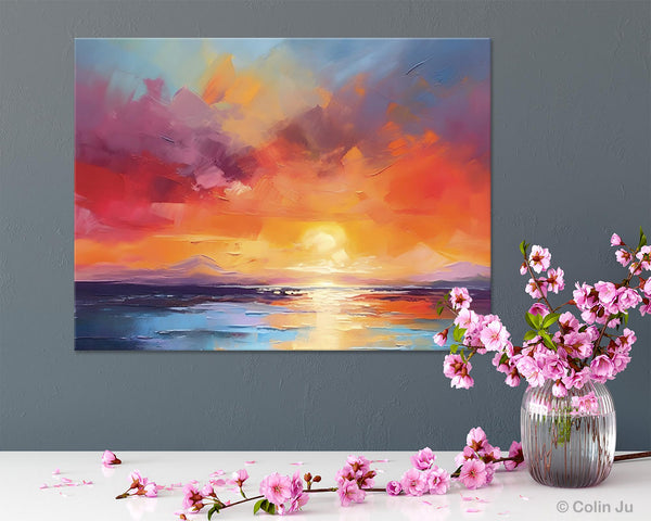 Original Abstract Wall Art, Landscape Acrylic Art, Large Abstract Painting for Living Room, Landscape Canvas Art, Hand Painted Canvas Art-Grace Painting Crafts