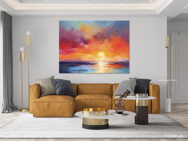 Original Abstract Wall Art, Landscape Acrylic Art, Large Abstract Painting for Living Room, Landscape Canvas Art, Hand Painted Canvas Art-Grace Painting Crafts