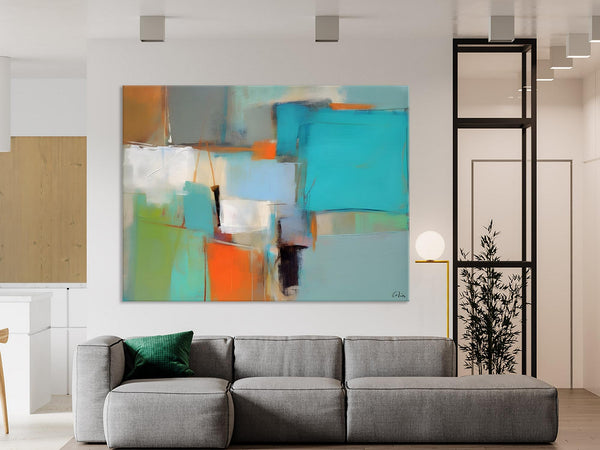 Simple Abstract Art, Large Wall Art Painting for Bedroom, Contemporary Acrylic Painting on Canvas, Original Canvas Art, Modern Wall Paintings-Grace Painting Crafts