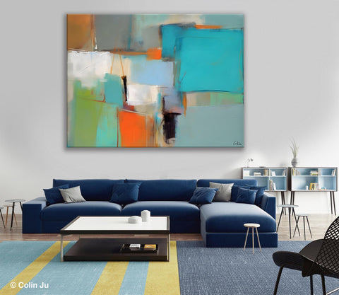 Simple Abstract Art, Large Wall Art Painting for Bedroom, Contemporary Acrylic Painting on Canvas, Original Canvas Art, Modern Wall Paintings-Grace Painting Crafts