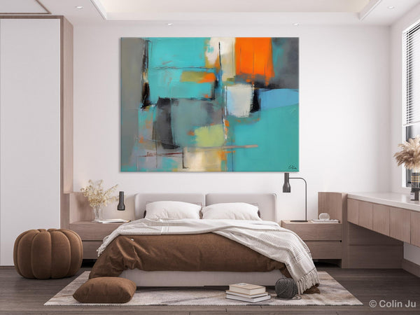 Original Canvas Art, Large Wall Art Painting for Bedroom, Contemporary Acrylic Painting on Canvas, Oversized Modern Abstract Wall Paintings-Grace Painting Crafts