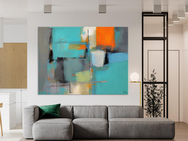 Original Canvas Art, Large Wall Art Painting for Bedroom, Contemporary Acrylic Painting on Canvas, Oversized Modern Abstract Wall Paintings-Grace Painting Crafts