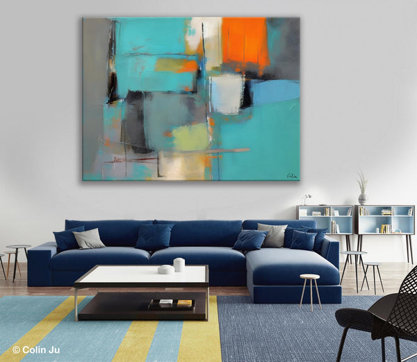 Original Canvas Art, Large Wall Art Painting for Bedroom, Contemporary Acrylic Painting on Canvas, Oversized Modern Abstract Wall Paintings-Grace Painting Crafts
