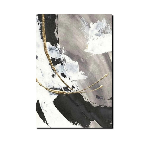 Large Paintings for Living Room, Black Acrylic Paintings, Buy Art Online, Modern Wall Art Ideas, Contemporary Canvas Paintings-Grace Painting Crafts