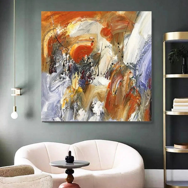 Large Paintings for Living Room, Bedroom Wall Painting, Hand Painted Acrylic Painting, Modern Contemporary Art, Modern Paintings for Dining Room-Grace Painting Crafts
