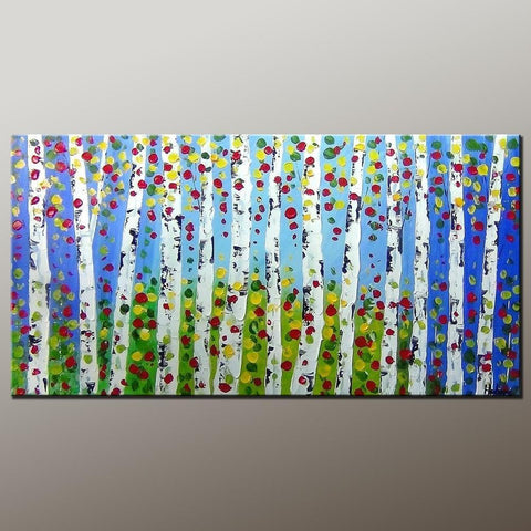 Bedroom Wall Art, Canvas Art, Contemporary Art, Canvas Painting, Abstract Art Painting, Heavy Texture Painting, Modern Art, Flower Art, Canvas Wall Art-Grace Painting Crafts